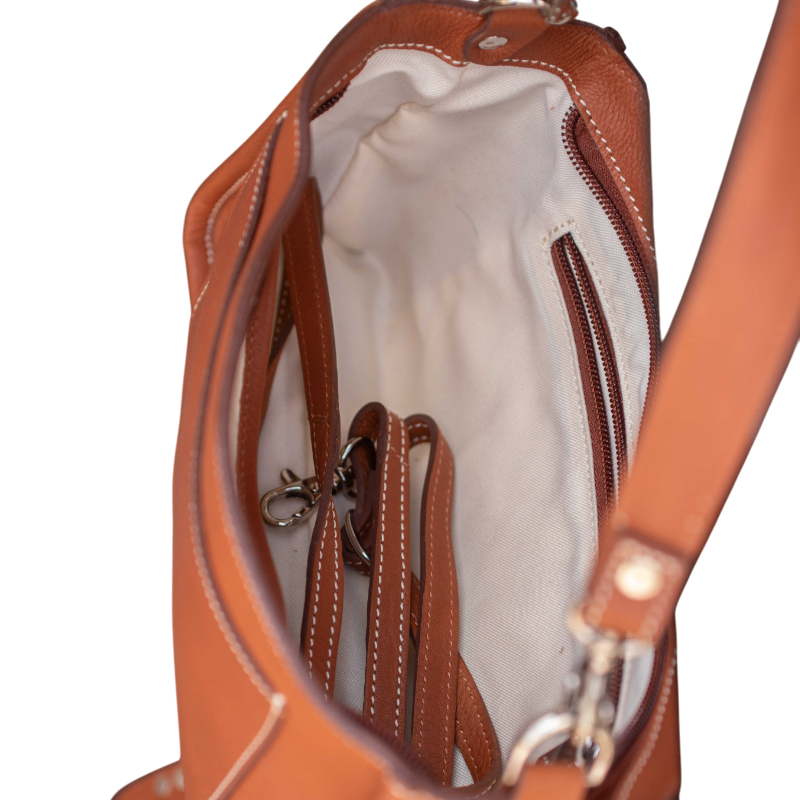 Pénélope - Sac à main Cavalia cognac
