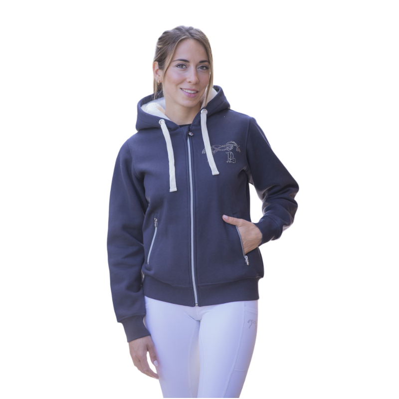 Pénélope - Sweat Tressy femme marine | - Ohlala