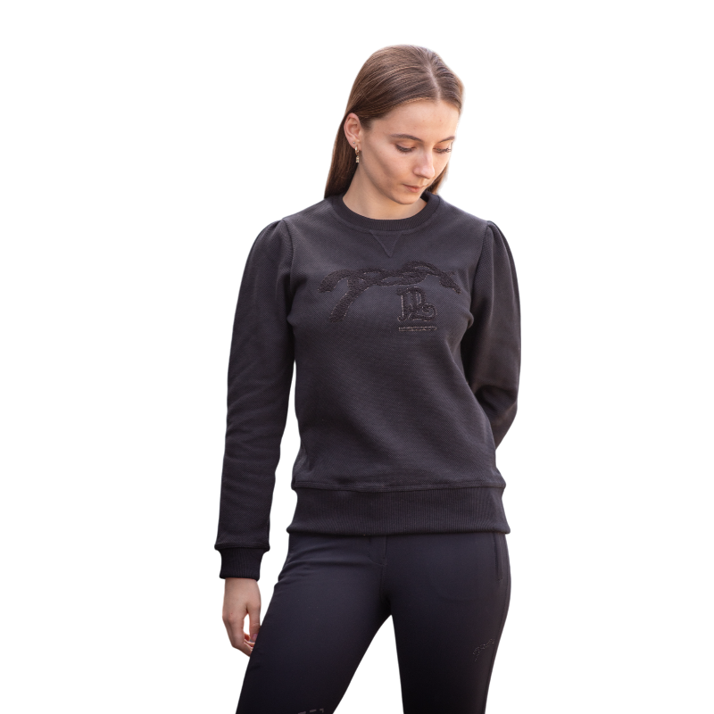 Pénélope - Sweat manches longues Clotilde noir | - Ohlala
