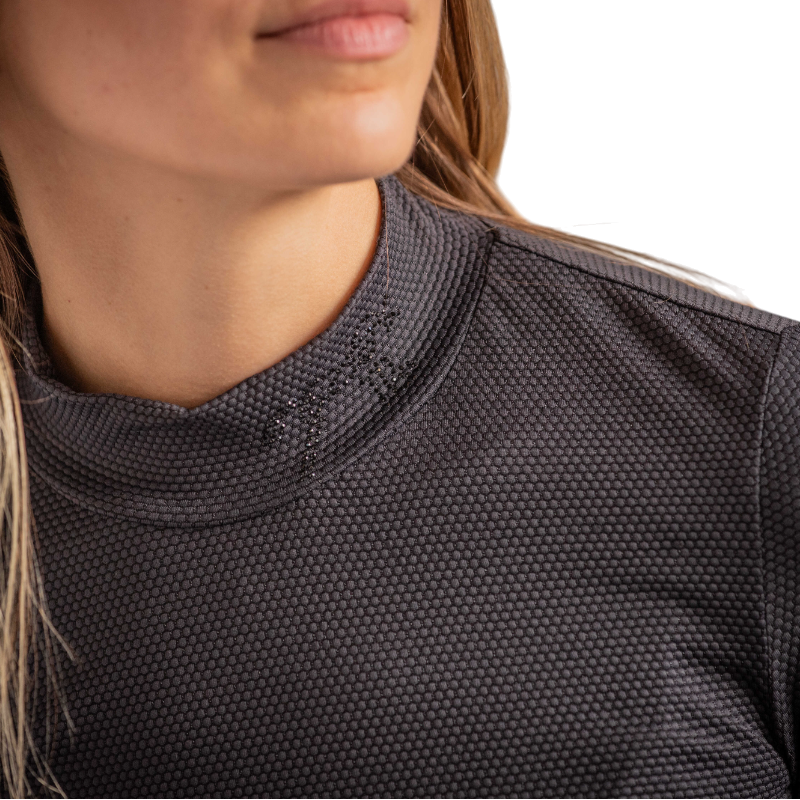 Pénélope - T-shirt manches longues femme Tutty noir