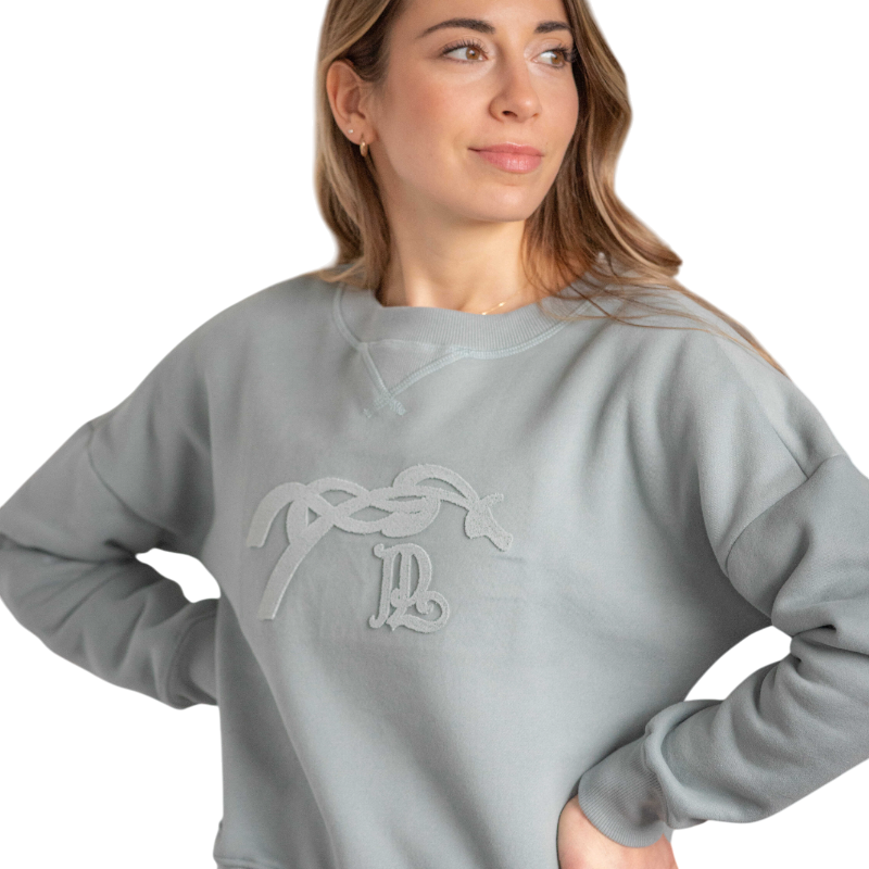 Pénélope - Sweat femme Bianca vert sauge