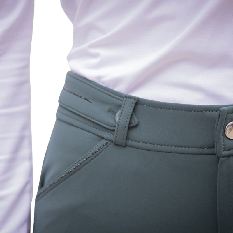 Pénélope - Pantalon d'équitation femme Elegance vert forêt | - Ohlala