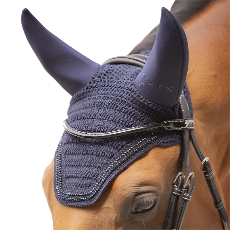 Bonnet Protection Oreilles Cheval SPIRE - Coton Doux Anti-insectes Pour équitation