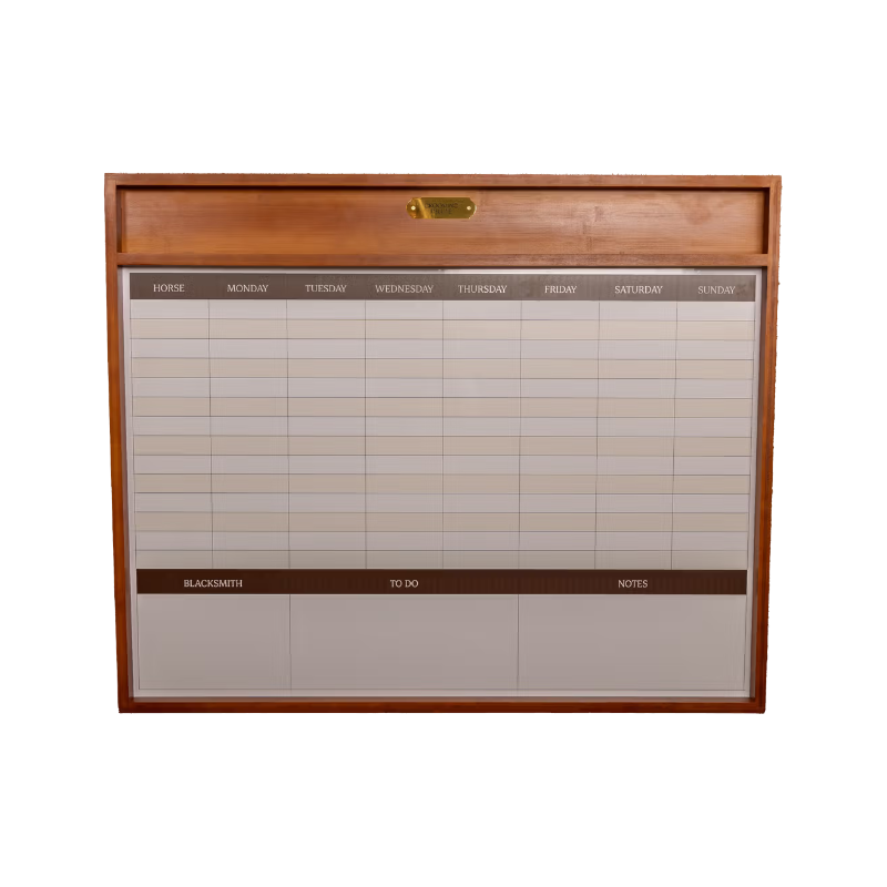 Grooming Deluxe - Magnetische stalplanner bruin