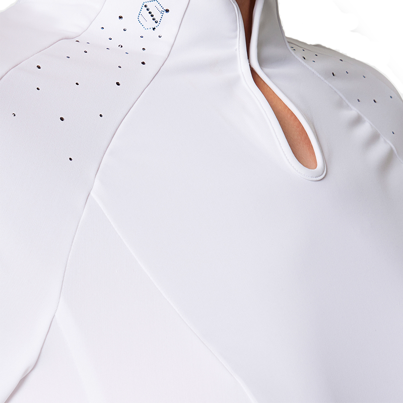 Samshield - Dames wedstrijdpolo Elsa Boreal white holo | - Ohlala