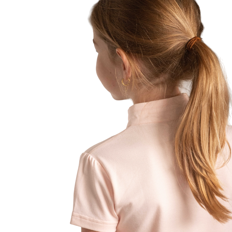 Eden by Pénélope - Polo manches courtes enfant Victorine nude | - Ohlala