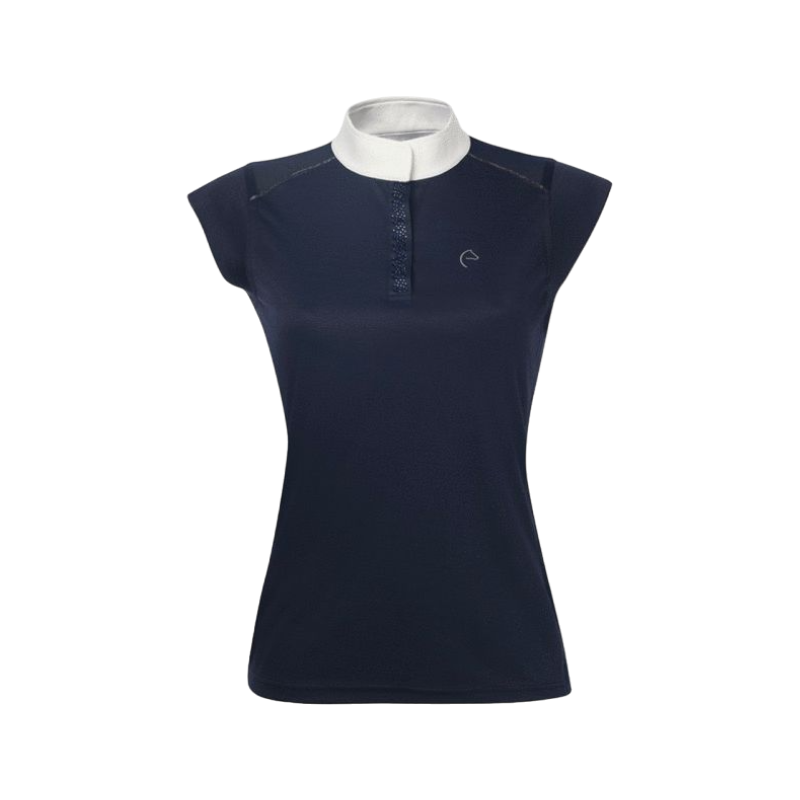 Equithème - Polo manches courtes concours Brussels marine | - Ohlala
