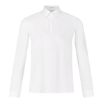 Kentucky Horsewear - Heren wedstrijdpolo lange mouwen Classic wit | - Ohlala
