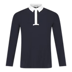 Kentucky Horsewear - Heren wedstrijdpolo lange mouwen Classic marine | - Ohlala
