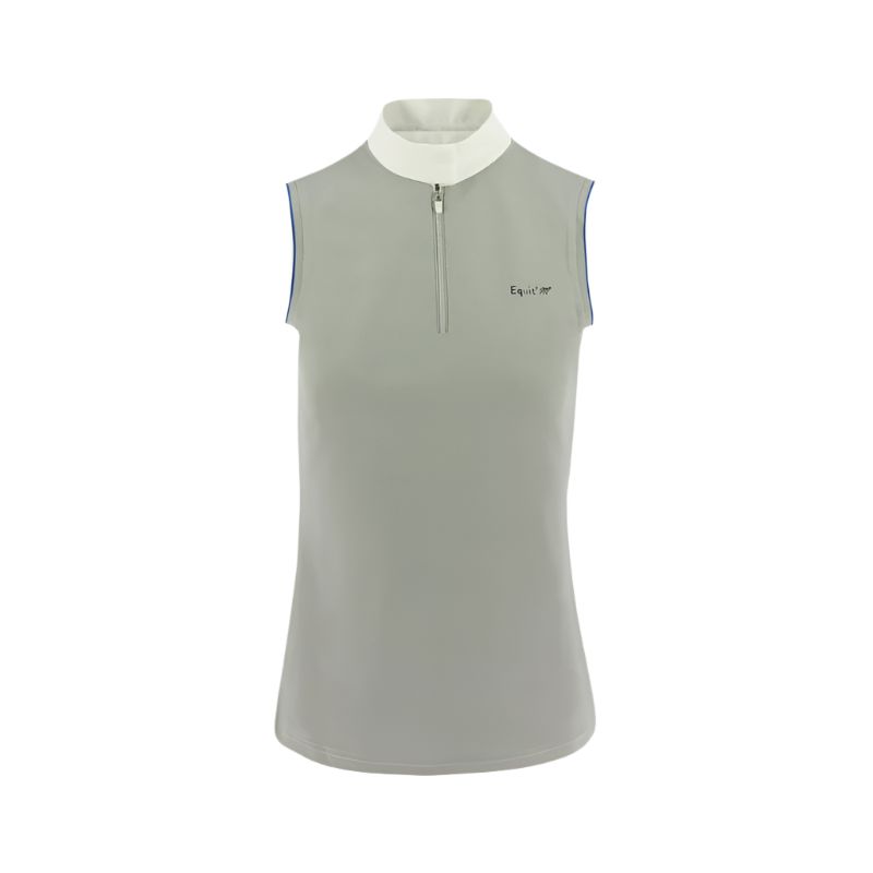 Pro Series - Polo sans manches Equit'm Gris | - Ohlala