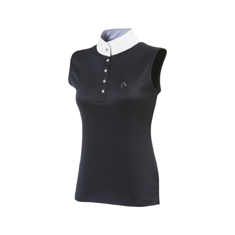 Equithème - Polo sans manches Mesh Marine | - Ohlala