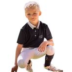 Jump'In - Gaston korte mouw wedstrijdpolo navy | - Ohlala