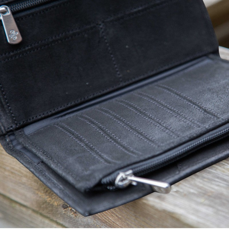 Pénélope - Portefeuille Bertille noir glitter