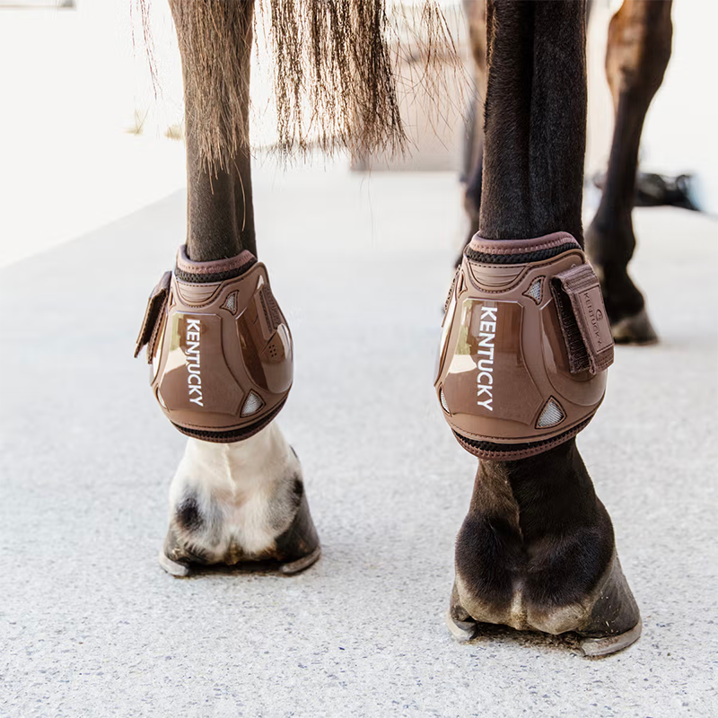 Kentucky Horsewear - Protège boulets Air Velcro marron
