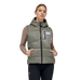 RG Italy - Gewatteerde bodywarmer dames Hooded Puffer kaki groen | - Ohlala