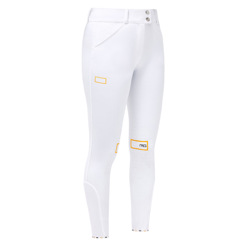 RG Italy - Pantalon d'équitation femme RG taille haute blanc | - Ohlala