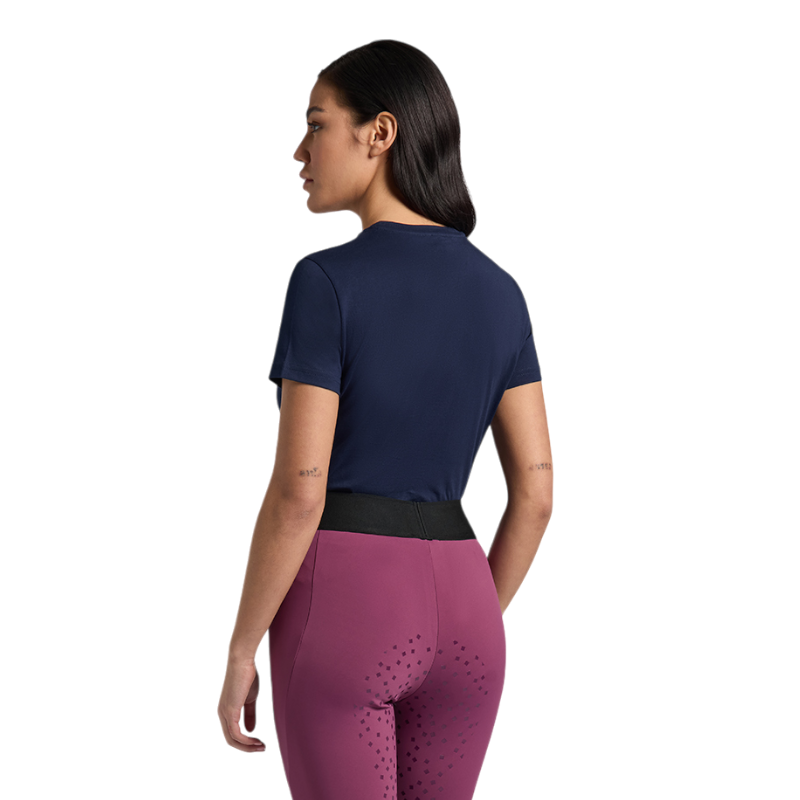 RG Italy - T-shirt manches courtes femme Triple Bar marine | - Ohlala