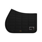RG Italy - Tapis de selle Logo Strass noir/ rose