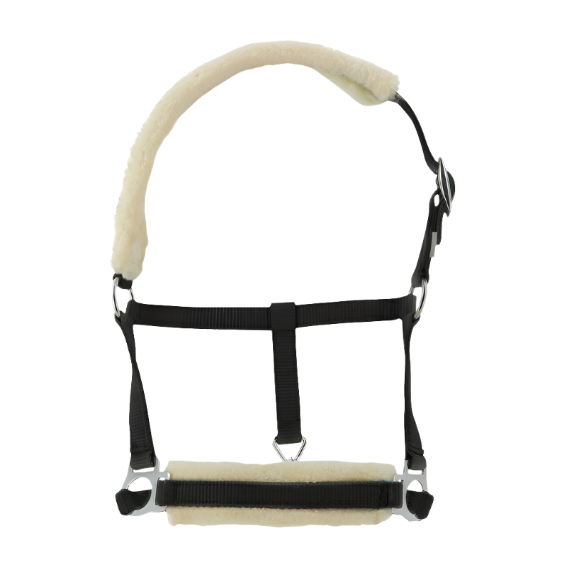 Riding World - Licol foal synthétique Mouton noir | - Ohlala