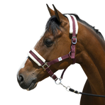 Riding World - Halster synthetisch schapenvacht bordeaux | - Ohlala