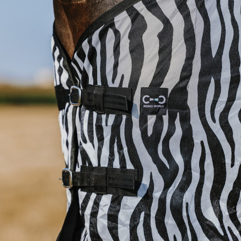 Riding World - Chemise anti-mouches mesh Belly zebre | - Ohlala