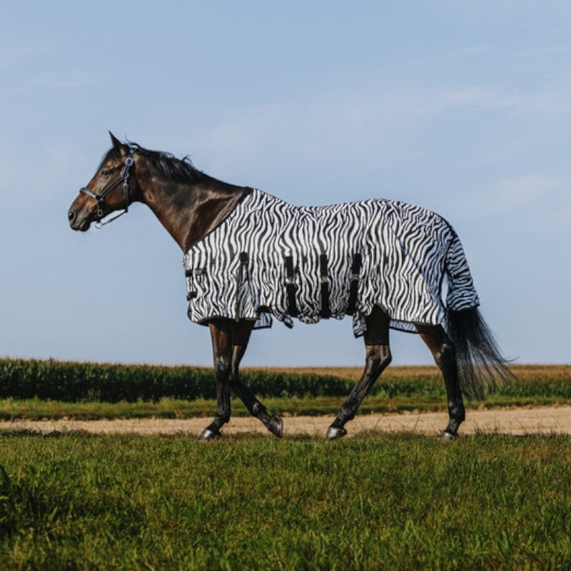 Riding World - Chemise anti-mouches mesh Belly zebre | - Ohlala