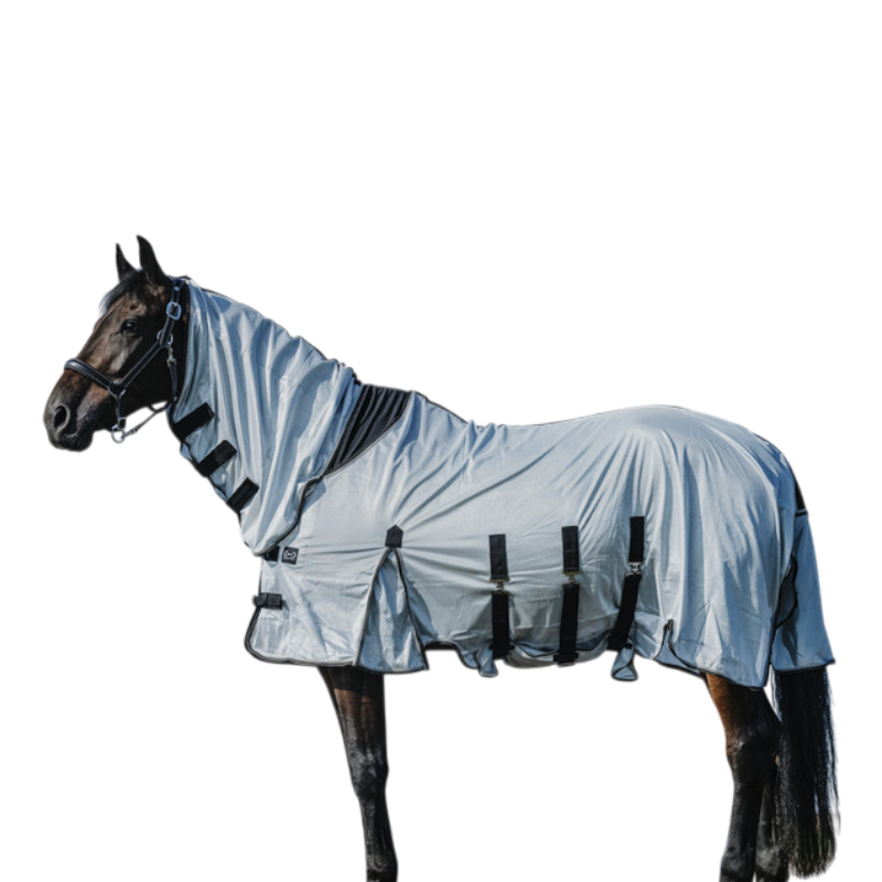 Riding World - Chemise anti-mouches mesh Combo Belly grise