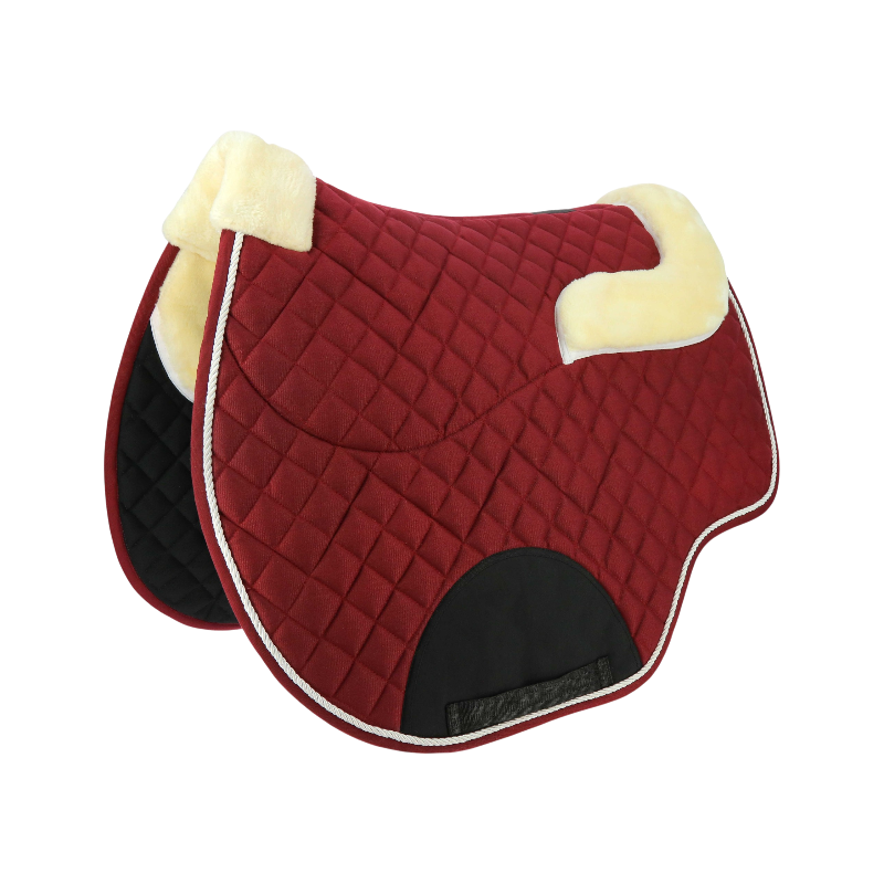 Riding World - Schokdempend zadeldek bordeaux