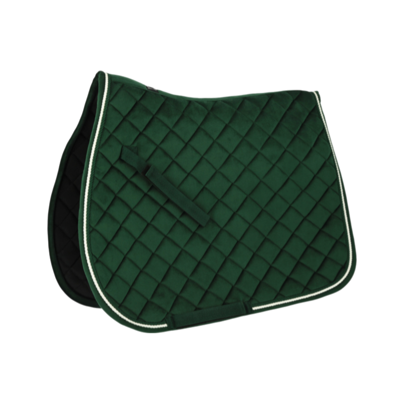 Riding World - Tapis de selle Velours vert