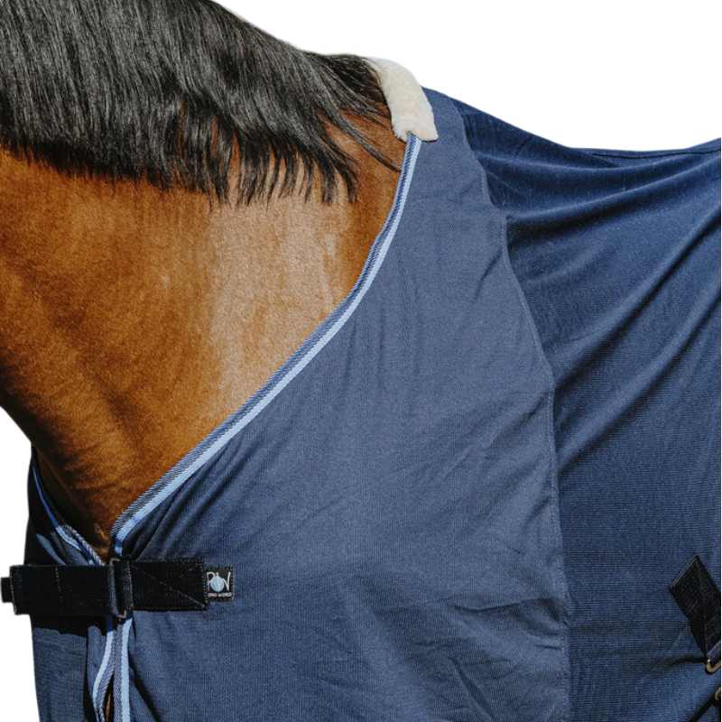 Riding World - Chemise maille fine marine | - Ohlala