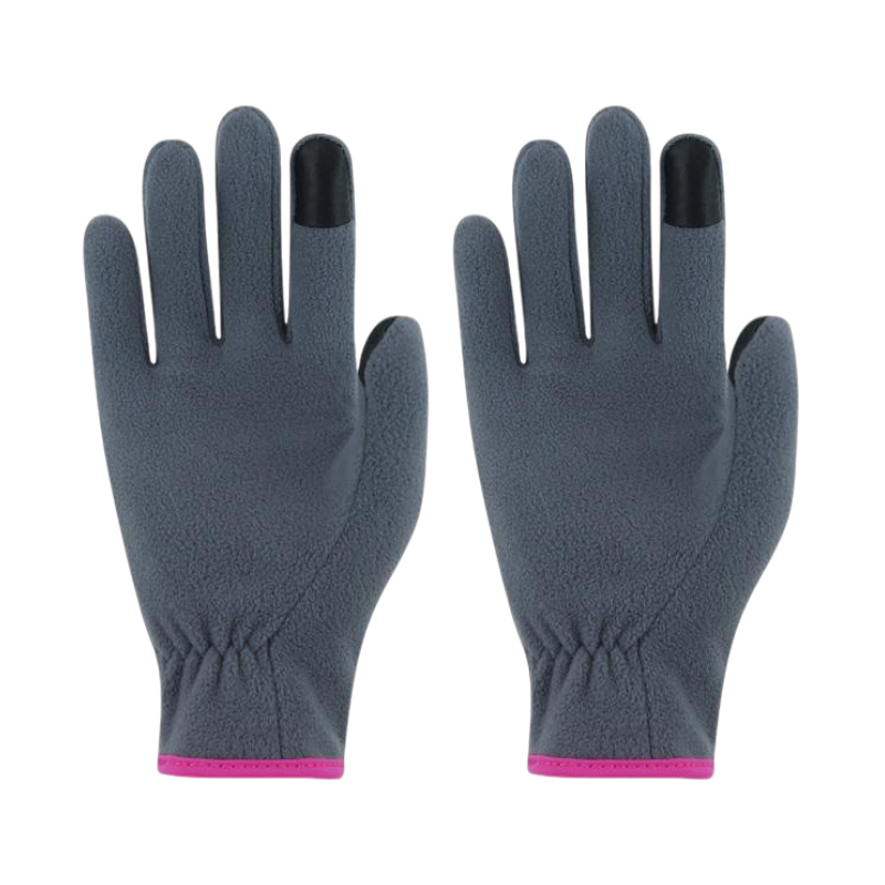 Roeckl - Gants enfant Noville Junior gris/ rose | - Ohlala