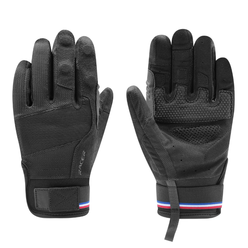 Racer - Gants d'équitation amovible Dévotion noir | - Ohlala