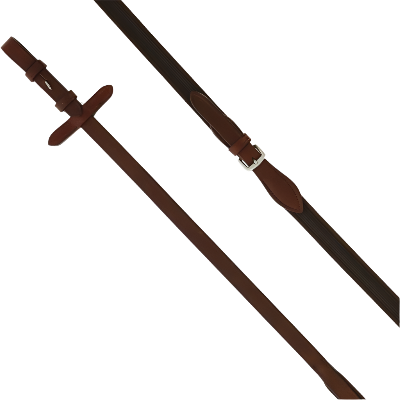 Norton - Rênes grip havane/brun