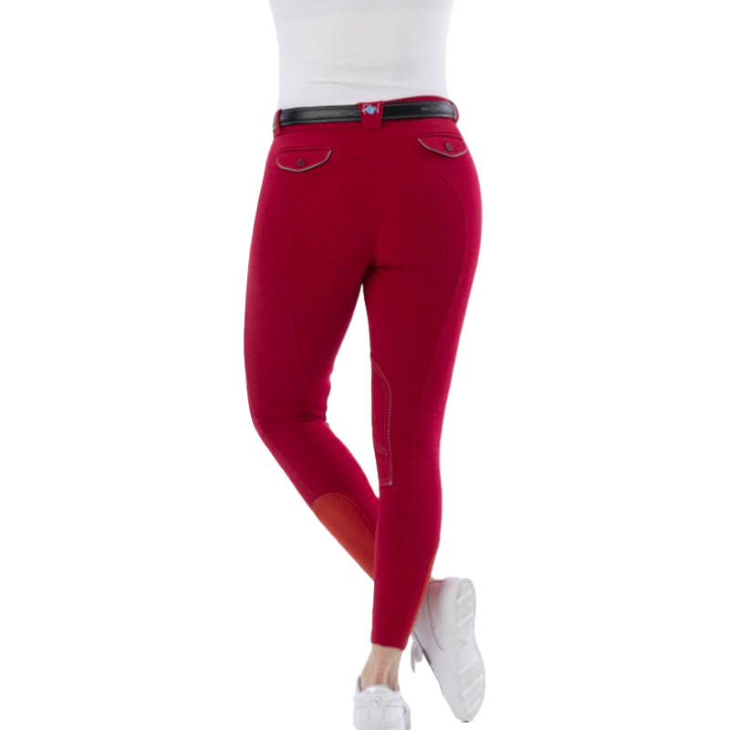 Riding World - Pantalon d'équitation femme Alexandrie rouge | - Ohlala