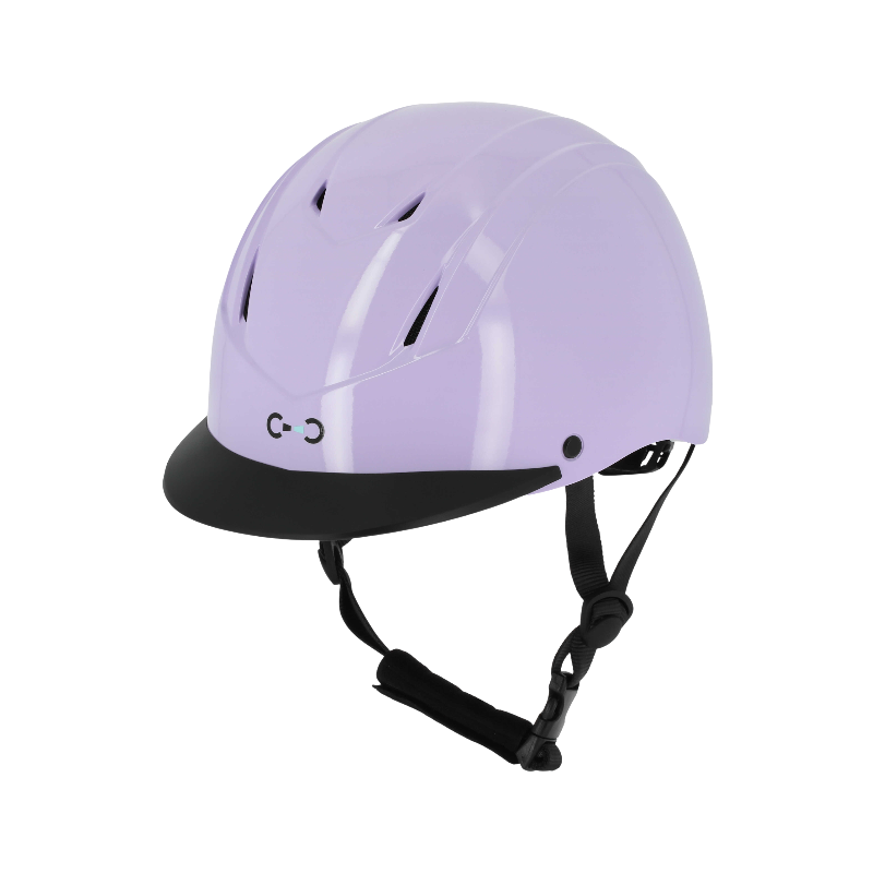 Riding World - Casque d'équitation Topy lilas brillant