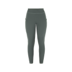 Riding World - Legging d'équitation polaire femme Volga gris/ vert | - Ohlala