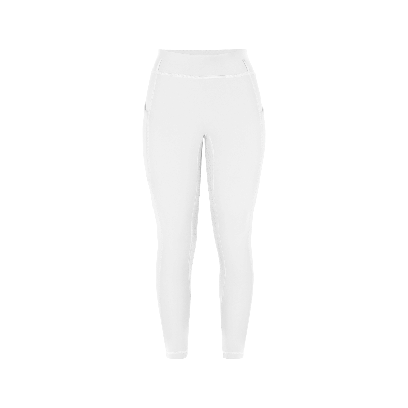 Riding World - Legging d'équitation polaire femme Volga blanc