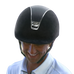 Samshield - Casque d'équitation Shadow 2.0 Premium Alcantara noir top cuir noir | - Ohlala