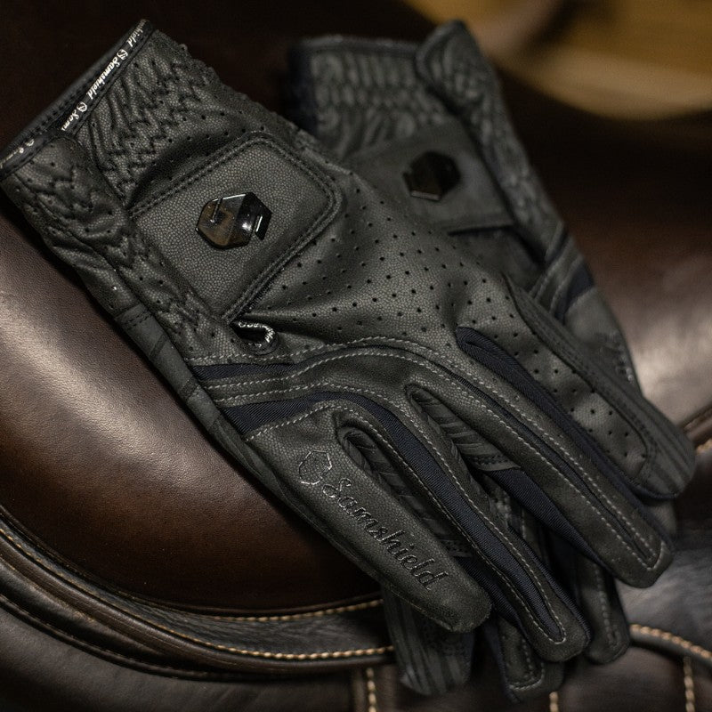Samshield - Gants V-Skin blazon noir/ noir brillant | - Ohlala