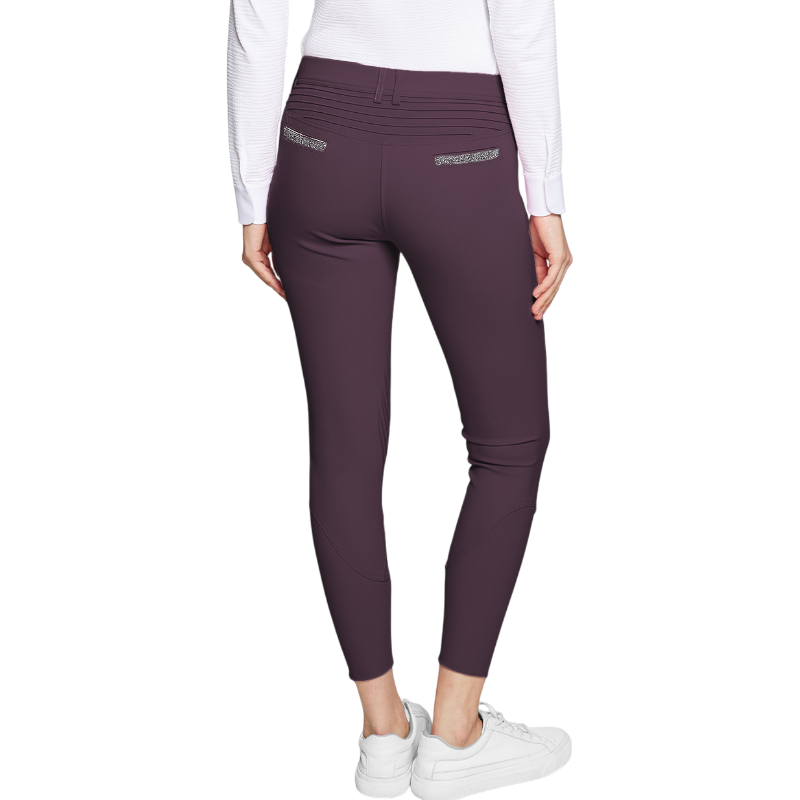 Samshield - Pantalon d'équitation femme Adèle aubergine
