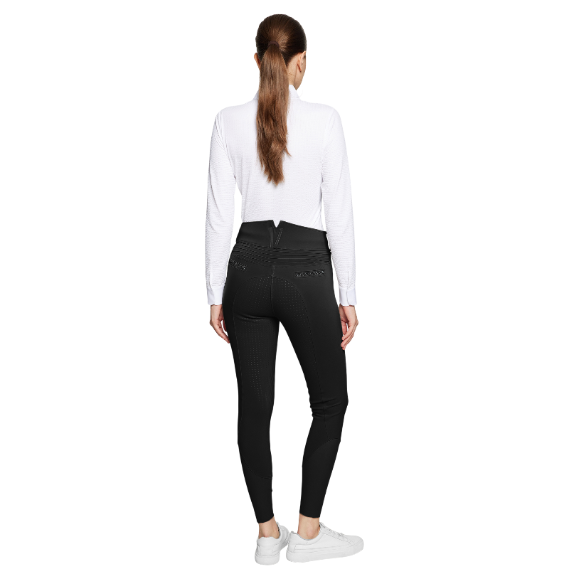Samshield - Pantalon d'équitation femme Claranova noir full grip