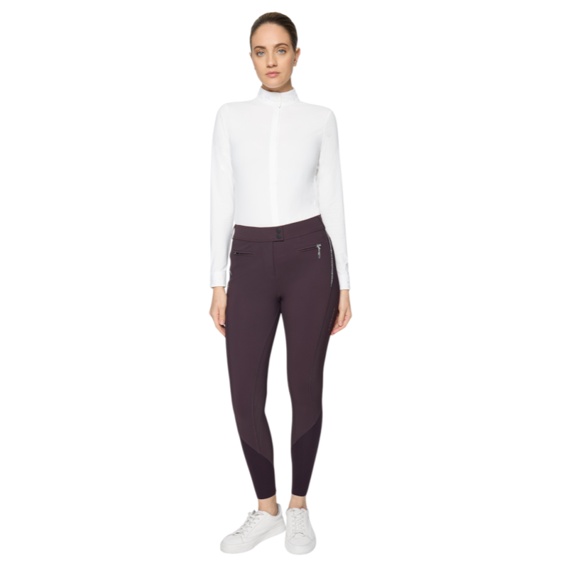 Samshield - Pantalon d'équitation femme Omega black cherry