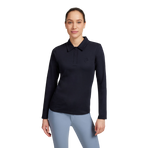 Samshield - Dames polo lange mouwen Lucie marine mesh | - Ohlala
