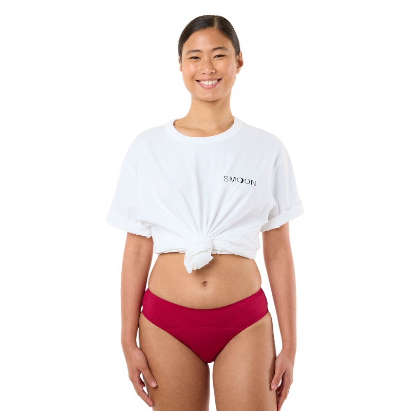 Smoon - Culotte menstruelle Artemis flux abondant bordeaux | - Ohlala
