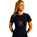 Sabbia Bianca - Dames T-shirt korte mouwen Aurore zwart | - Ohlala
