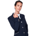 Sabbia Bianca - Veste de compétition femme Giulia marine | - Ohlala