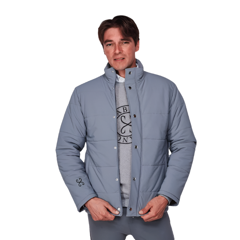 Manteau manches longues col montant homme Hero gris Sabbia Bianca OHLALA