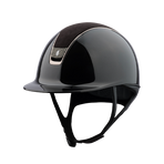 Samshield - Helm Shadow Glossy 2.0 zwart Alcantara zwart embleem Crystal fabric metal eclipse | - Ohlala