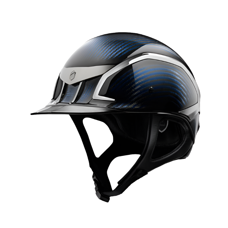 Samshield - Casque XJ Miss carbone chrome marine (avec mousse) | - Ohlala