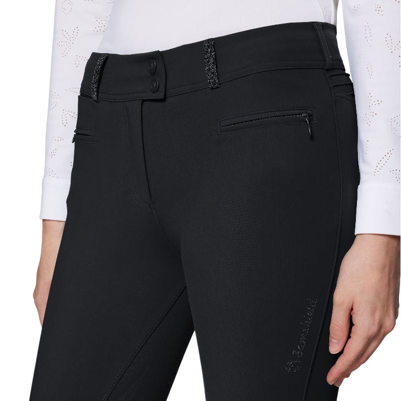 Samshield - Pantalon d'équitation femme Chloé Crystal noir | - Ohlala